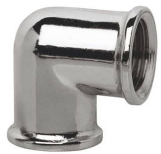 Obrázek koleno 90 chromované 3/4"